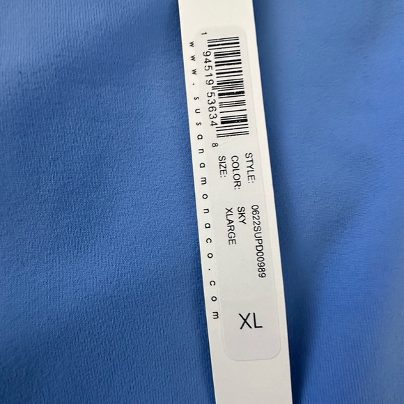 REVOLVE SOLD OUT TUBE DRESS COCKTAIL SUSANA MONACO MINI DRESS HIGH END SKY BLUE - Picture 5 of 5